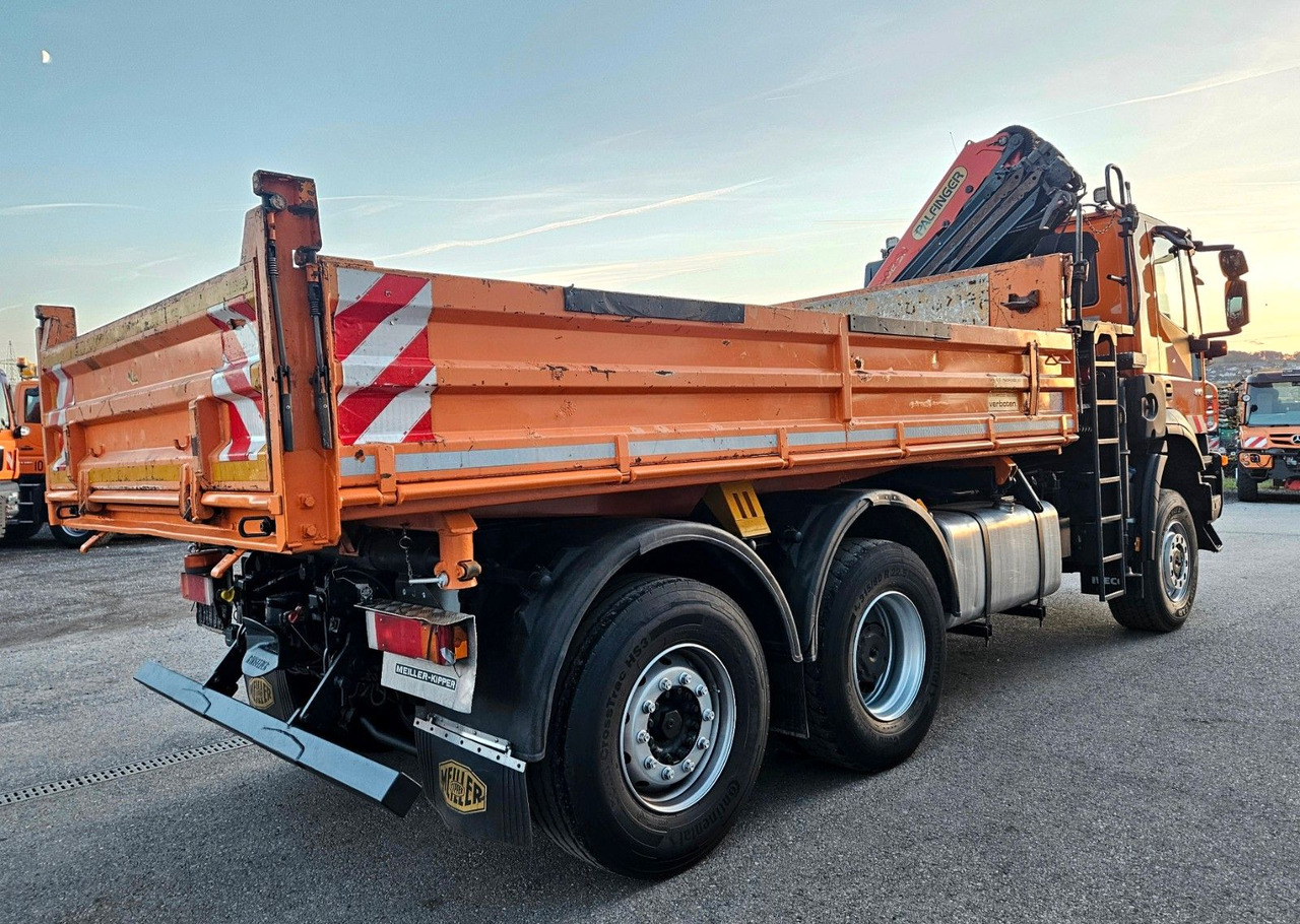 Самоскид вантажівка, Вантажівка з маніпулятором Iveco Trakker 410 6x4-4 EEV Palfinger PK12502 Funk: фото 16