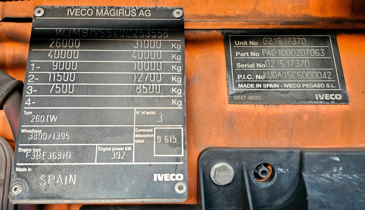 Самоскид вантажівка, Вантажівка з маніпулятором Iveco Trakker 410 6x4-4 EEV Palfinger PK12502 Funk: фото 31