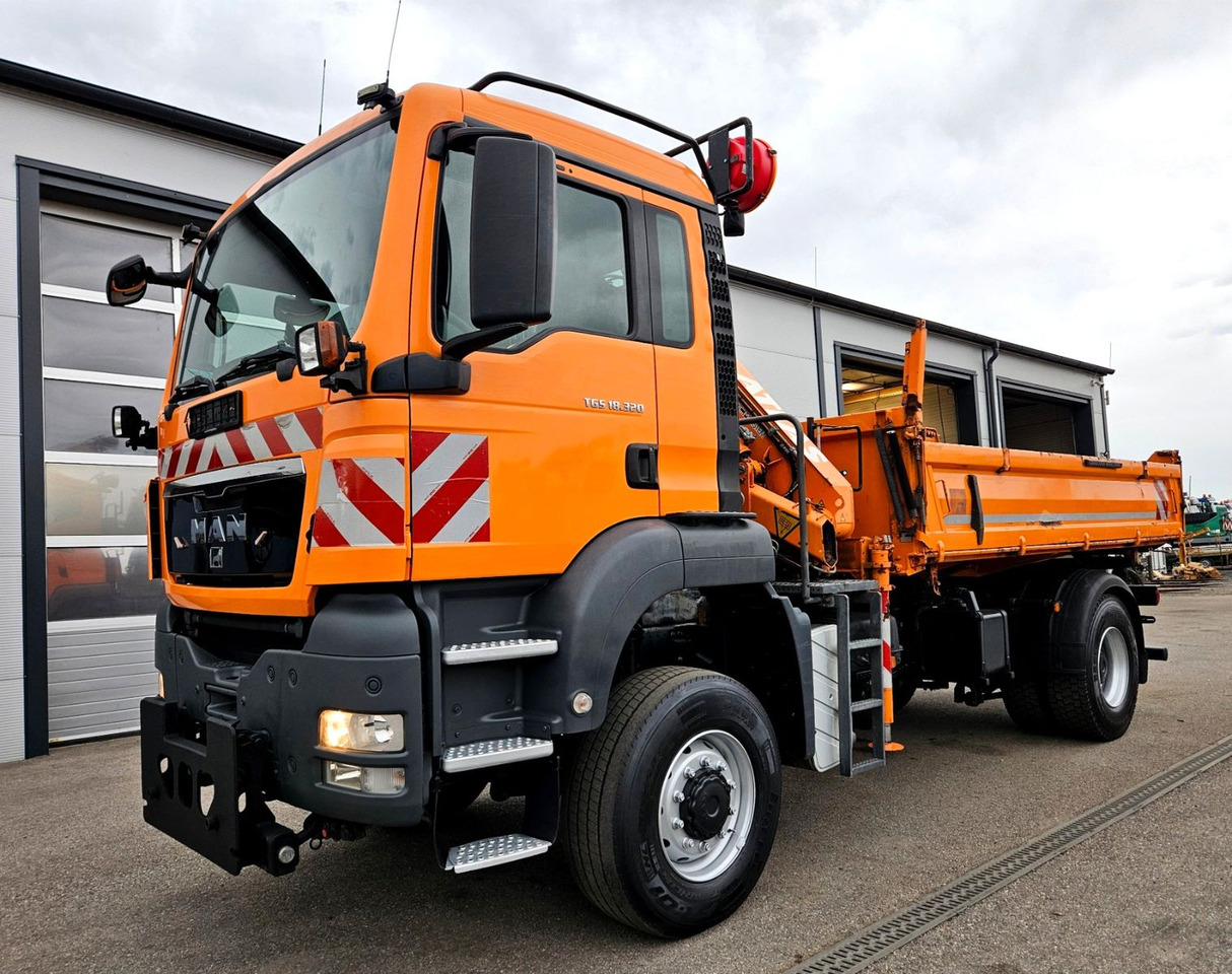 MAN TGS 18.320 4x4 BL Atlas 65.2 Kran Euro5 - Самоскид вантажівка, Вантажівка з маніпулятором: фото 1 MAN TGS 18.320 4x4 BL Atlas 65.2 Kran Euro5 - Самоскид вантажівка, Вантажівка з маніпулятором: фото 1