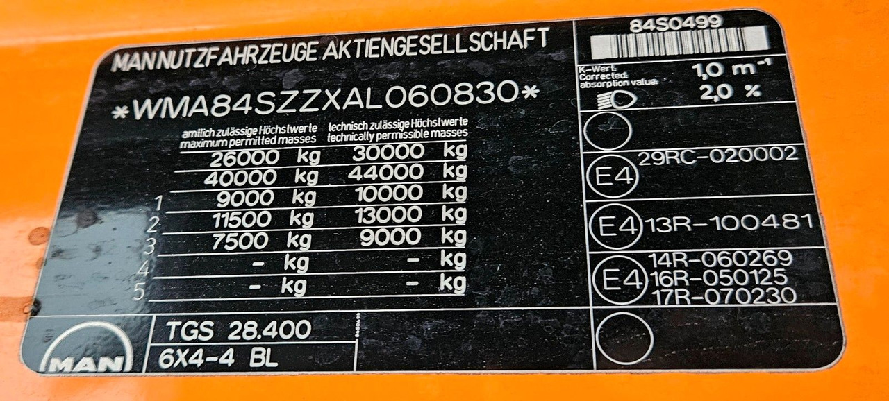 Самоскид вантажівка MAN TGS 28.400 6x4-4 BL Winterdienst Schmidt Euro5: фото 13 Самоскид вантажівка MAN TGS 28.400 6x4-4 BL Winterdienst Schmidt Euro5: фото 13