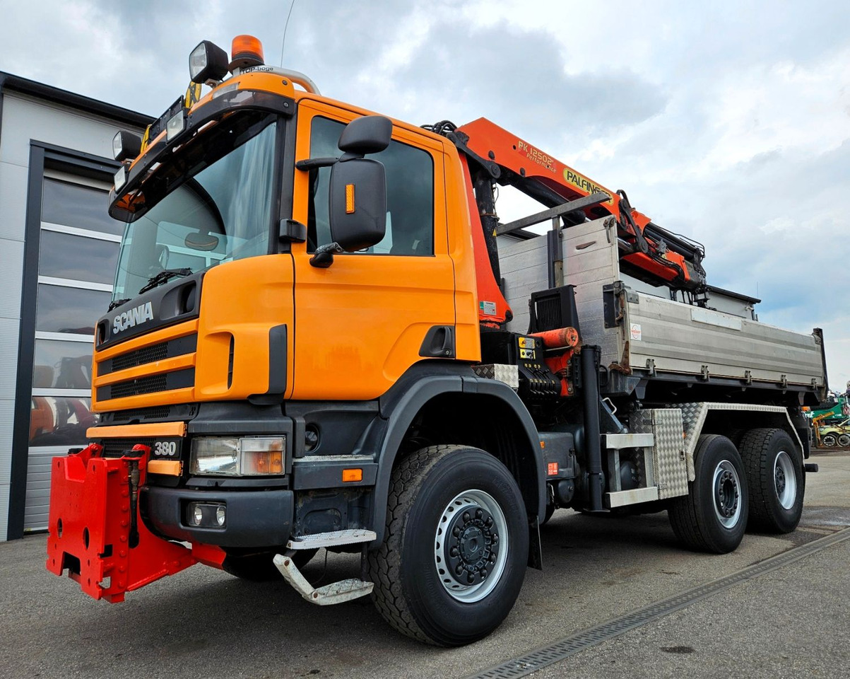 Scania P114 380 6x4-4 Palfinger PK12502 Kran Funk - Самоскид вантажівка, Вантажівка з маніпулятором: фото 2 Scania P114 380 6x4-4 Palfinger PK12502 Kran Funk - Самоскид вантажівка, Вантажівка з маніпулятором: фото 2