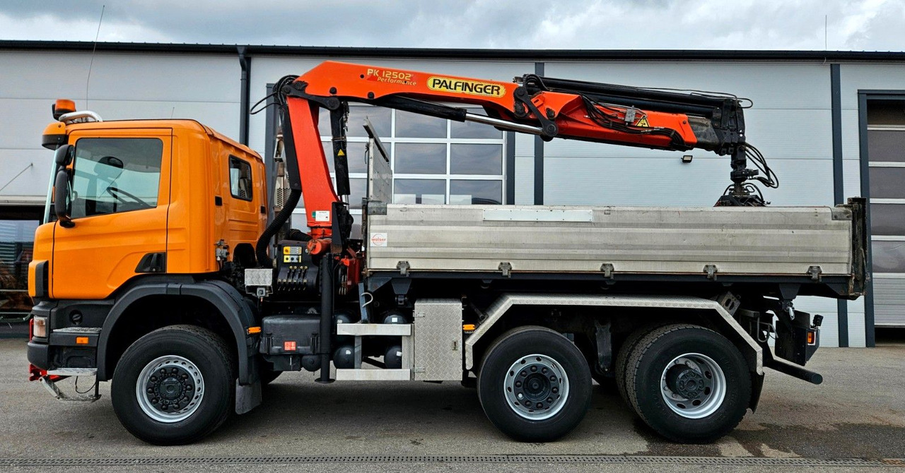Scania P114 380 6x4-4 Palfinger PK12502 Kran Funk - Самоскид вантажівка, Вантажівка з маніпулятором: фото 4 Scania P114 380 6x4-4 Palfinger PK12502 Kran Funk - Самоскид вантажівка, Вантажівка з маніпулятором: фото 4