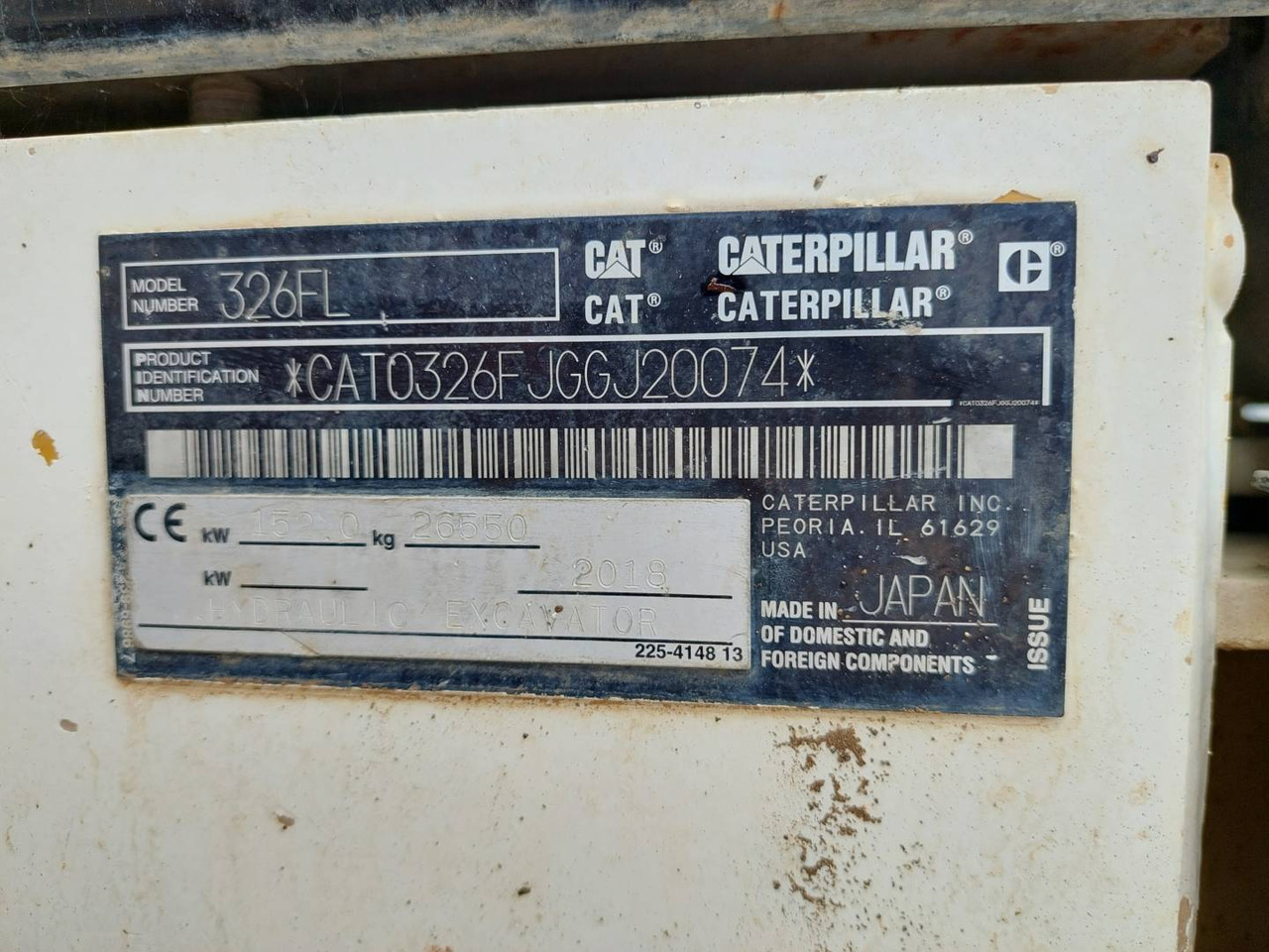 CAT 326FL - Гусеничний екскаватор: фото 5 CAT 326FL - Гусеничний екскаватор: фото 5
