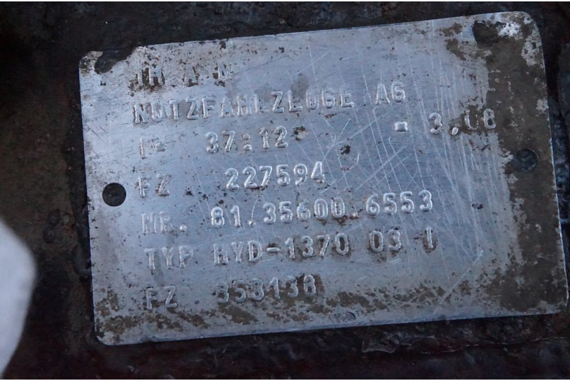 MAN HYD-1370-03 37/12 81.35003-7521 - Задня вісь в категорії Вантажівки: фото 4 MAN HYD-1370-03 37/12 81.35003-7521 - Задня вісь в категорії Вантажівки: фото 4