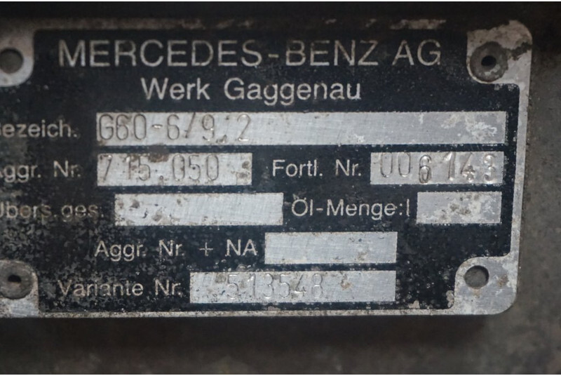 Mercedes-Benz G6-60 MPS 71505010006143 - Коробка передач в категорії Вантажівки: фото 5 Mercedes-Benz G6-60 MPS 71505010006143 - Коробка передач в категорії Вантажівки: фото 5