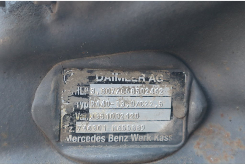 Mercedes-Benz R440-13A/C22.5 43/13 - Задня вісь в категорії Вантажівки: фото 4 Mercedes-Benz R440-13A/C22.5 43/13 - Задня вісь в категорії Вантажівки: фото 4