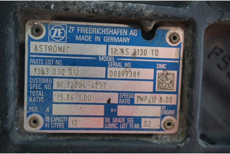 ZF 12AS2130TDM12 - Коробка передач в категорії Вантажівки: фото 5 ZF 12AS2130TDM12 - Коробка передач в категорії Вантажівки: фото 5