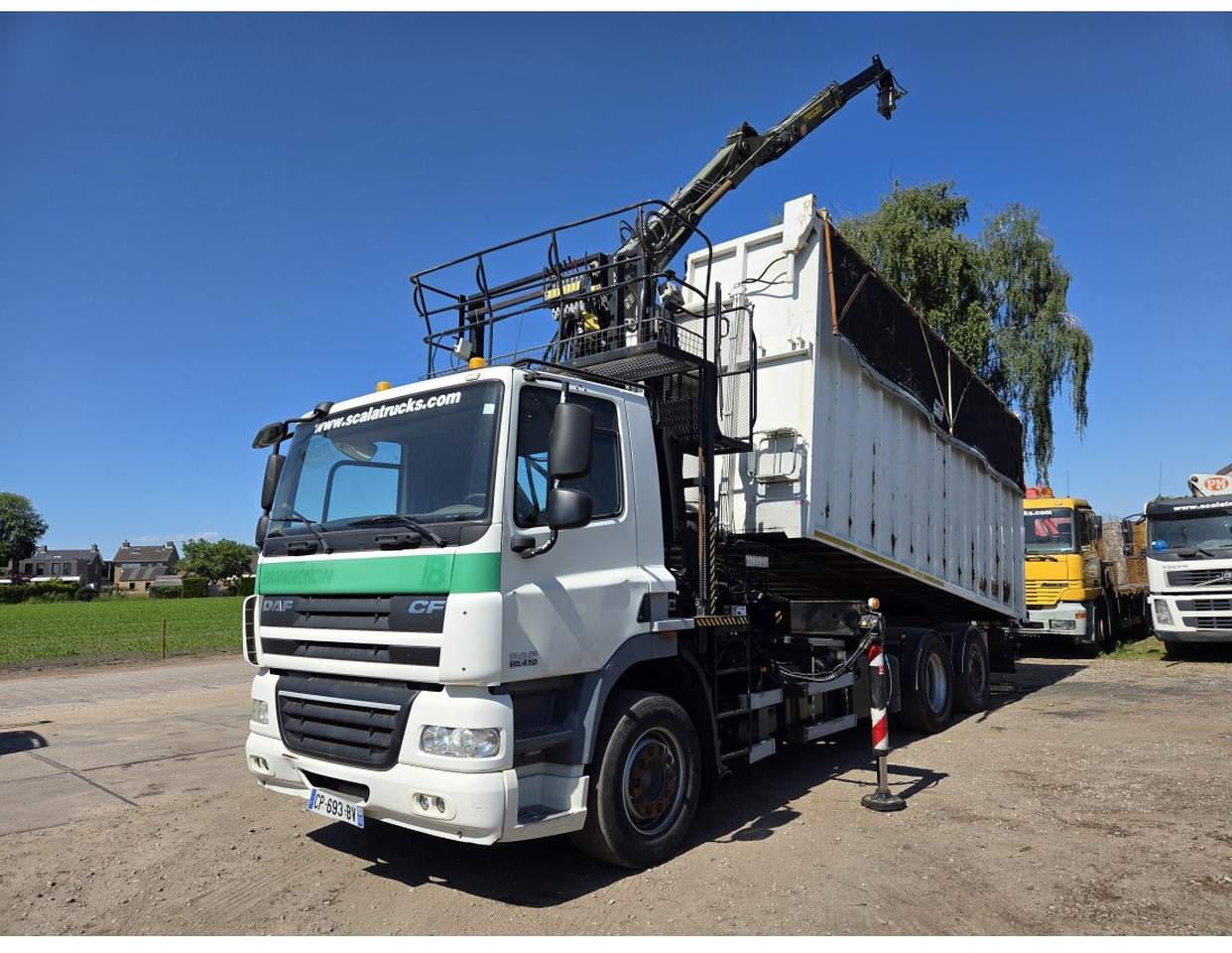 DAF CF85.410 6x2 steering axle lenk Tipper Crane HIAB J1320Z - Самоскид вантажівка, Вантажівка з маніпулятором: фото 1 DAF CF85.410 6x2 steering axle lenk Tipper Crane HIAB J1320Z - Самоскид вантажівка, Вантажівка з маніпулятором: фото 1