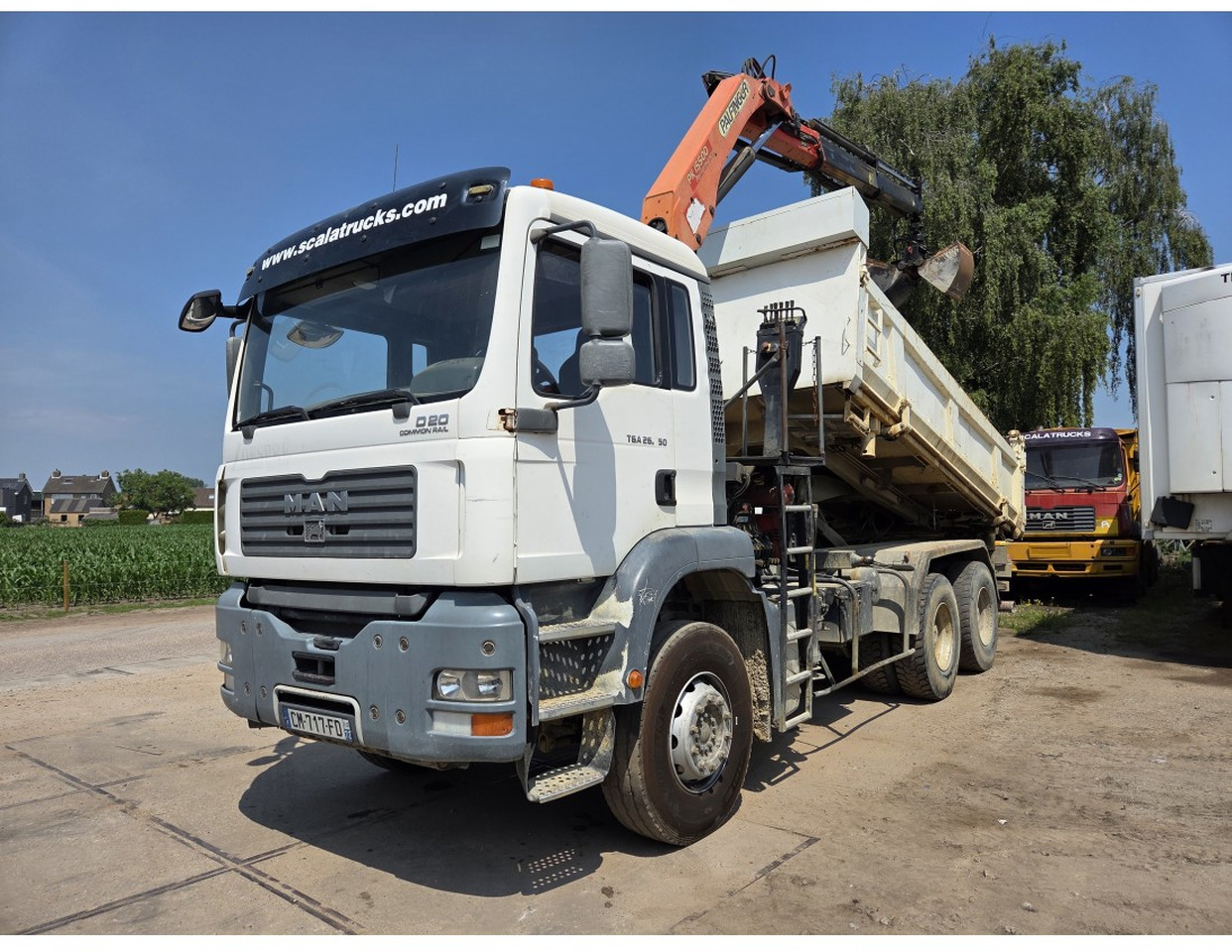 MAN TGA 26.350 6X4 BORDMATIC TIPPER CRANE PALFINGER PK15500 - Самоскид вантажівка, Вантажівка з маніпулятором: фото 1 MAN TGA 26.350 6X4 BORDMATIC TIPPER CRANE PALFINGER PK15500 - Самоскид вантажівка, Вантажівка з маніпулятором: фото 1