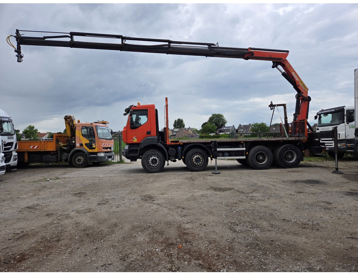 Renault Kerax 430 8X4 Flatbed Crane Palfinger PK26002EH 26 ton 5 Extensions *Retarder - Бортова вантажівка/ Платформа, Вантажівка з маніпулятором: фото 3 Renault Kerax 430 8X4 Flatbed Crane Palfinger PK26002EH 26 ton 5 Extensions *Retarder - Бортова вантажівка/ Платформа, Вантажівка з маніпулятором: фото 3