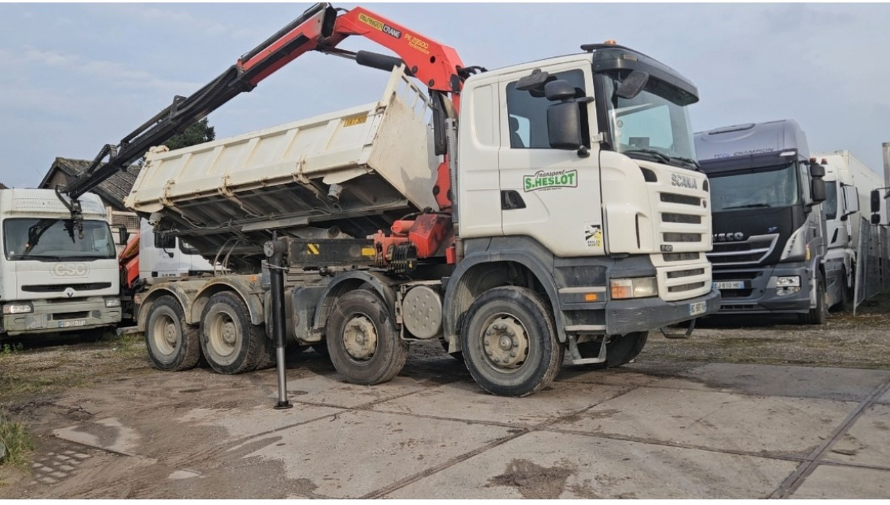 Самоскид вантажівка, Вантажівка з маніпулятором Scania R420 8x4 Tipper Crane Palfinger 23500: фото 6