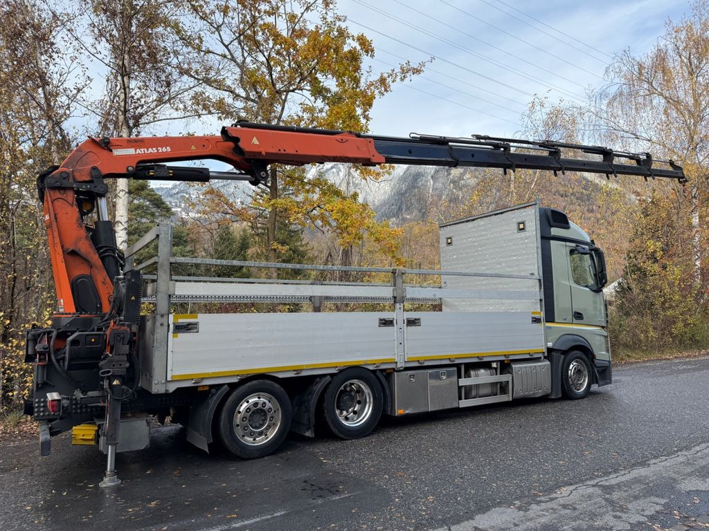 Mercedes-Benz Actros 2545 6x2, E6, Effer 265/6S - Вантажівка з маніпулятором, Бортова вантажівка/ Платформа: фото 2 Mercedes-Benz Actros 2545 6x2, E6, Effer 265/6S - Вантажівка з маніпулятором, Бортова вантажівка/ Платформа: фото 2