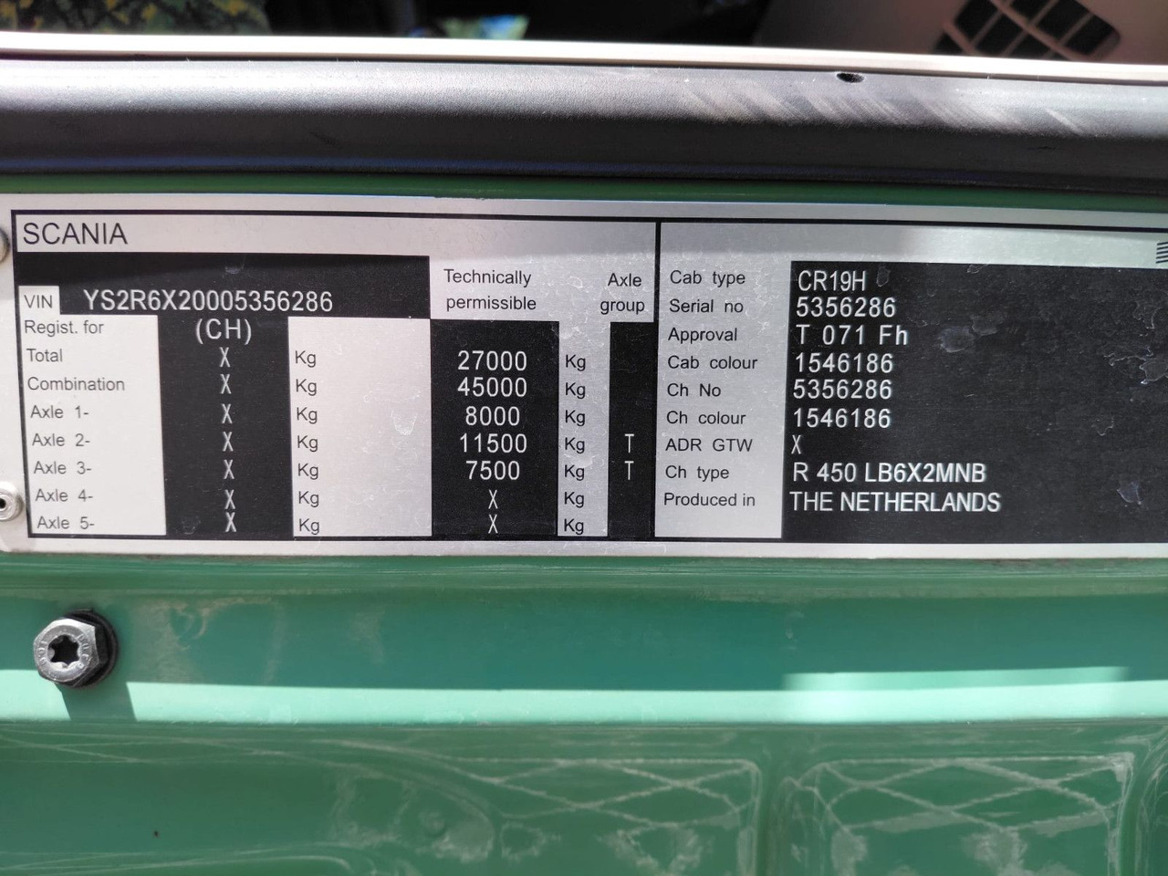 Рефрижератор вантажівка Scania R450 6x2, E6, Thermo King UT 1200, Ladebordwand: фото 17