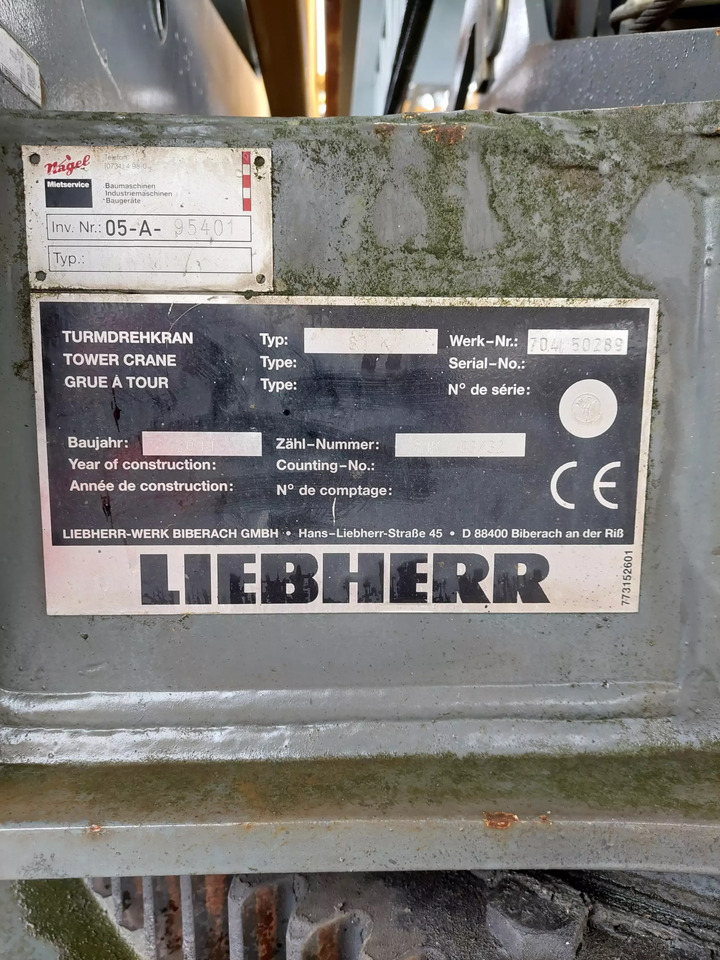 2013 Liebherr 81K - Баштовий кран: фото 5 2013 Liebherr 81K - Баштовий кран: фото 5