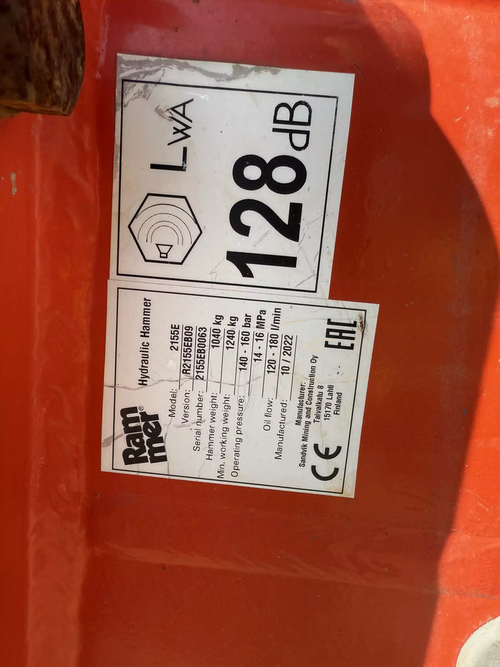 2022 Rammer 2155E - Гідравлічний молот: фото 1 2022 Rammer 2155E - Гідравлічний молот: фото 1