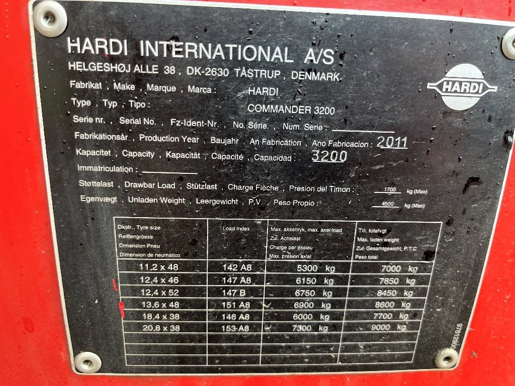 Hardi Commander 3200 Dismantled: only spare parts - Обприскувач причіпний: фото 3 Hardi Commander 3200 Dismantled: only spare parts - Обприскувач причіпний: фото 3