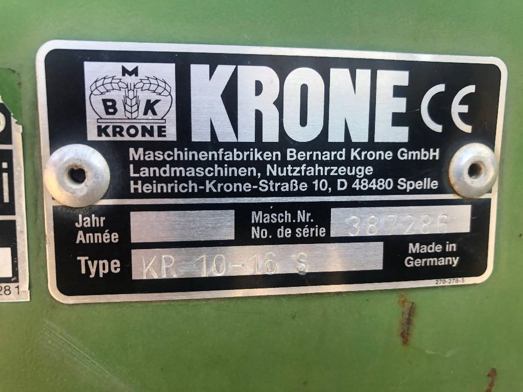 Krone KR 10-16 Dismantled: spare parts - Прес-підбирач рулонний: фото 3 Krone KR 10-16 Dismantled: spare parts - Прес-підбирач рулонний: фото 3