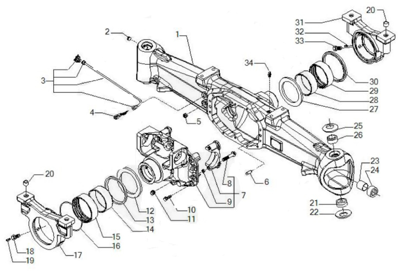 Carraro 20.49 149434 - most napędowy - podpora tylna 149425 - Вісь та запчастини в категорії Сільськогосподарська техніка: фото 1 Carraro 20.49 149434 - most napędowy - podpora tylna 149425 - Вісь та запчастини в категорії Сільськогосподарська техніка: фото 1