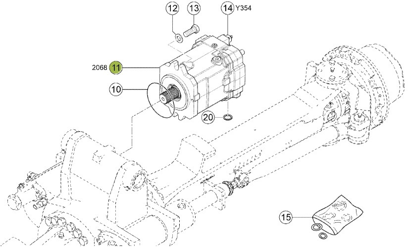 Claas Jaguar 970 - tylna oś napędowa - hydromotor 0001246971 - Задня вісь в категорії Сільськогосподарська техніка: фото 1 Claas Jaguar 970 - tylna oś napędowa - hydromotor 0001246971 - Задня вісь в категорії Сільськогосподарська техніка: фото 1