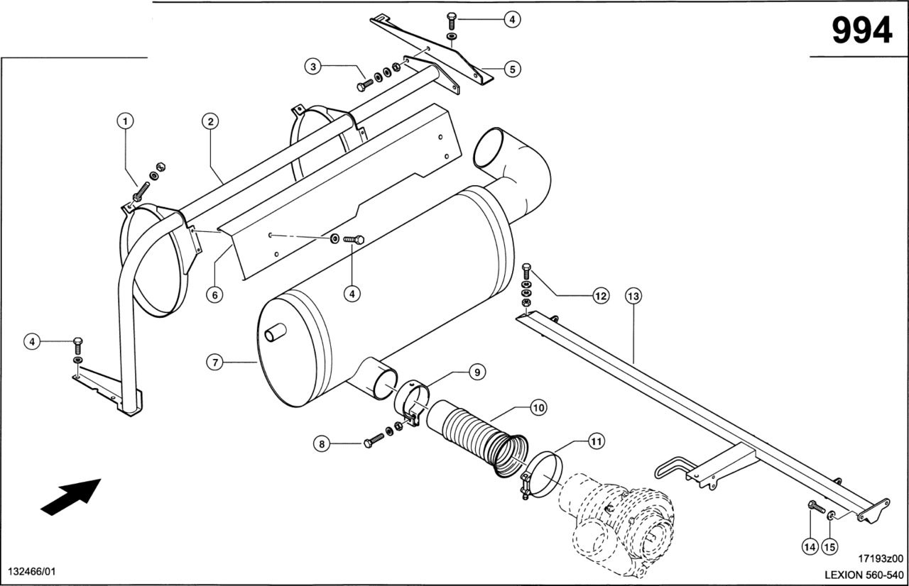 Claas Lexion 560 RURA WYDECHOWA 0007619981 (Silnik cat c9, 3126b; układ wydechowy) - Вихлопна труба в категорії Сільськогосподарська техніка: фото 1 Claas Lexion 560 RURA WYDECHOWA 0007619981 (Silnik cat c9, 3126b; układ wydechowy) - Вихлопна труба в категорії Сільськогосподарська техніка: фото 1