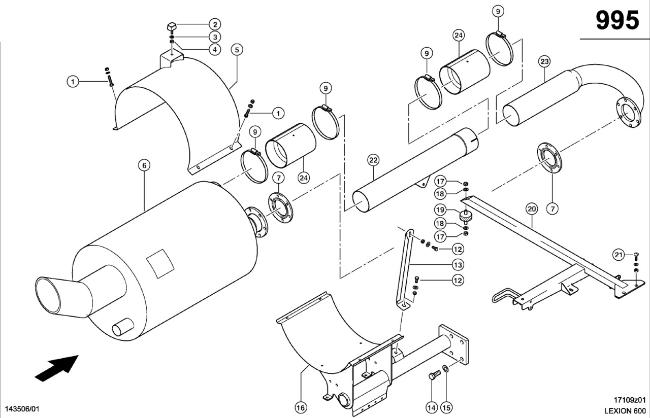 Claas Lexion 600 OGRANICZNIK 0007997430 (Układ wydechowy) - Вихлопна система в категорії Зернозбиральні комбайни: фото 1 Claas Lexion 600 OGRANICZNIK 0007997430 (Układ wydechowy) - Вихлопна система в категорії Зернозбиральні комбайни: фото 1