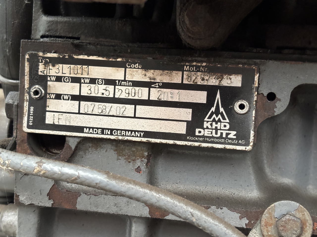 DEUTZ F3L 1011 F3L1011 Silnik - Двигун в категорії Будівельна техніка: фото 4 DEUTZ F3L 1011 F3L1011 Silnik - Двигун в категорії Будівельна техніка: фото 4