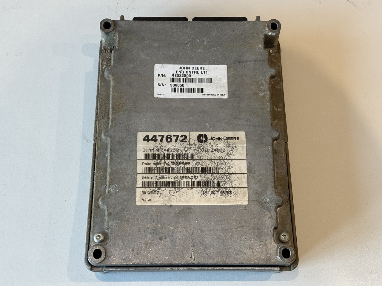John Deere 6920 Moduł Sterownik ECU 447672 RE522509 RE522510 RE508774 SH100011 - Блок управління в категорії Сільськогосподарська техніка: фото 1 John Deere 6920 Moduł Sterownik ECU 447672 RE522509 RE522510 RE508774 SH100011 - Блок управління в категорії Сільськогосподарська техніка: фото 1