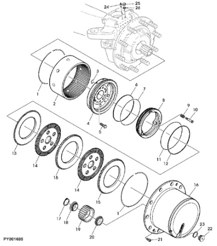 John Deere 7530 Premium - Tarcza z otworem wielowyp. L172016 - Гальмівни диск в категорії Трактори: фото 1 John Deere 7530 Premium - Tarcza z otworem wielowyp. L172016 - Гальмівни диск в категорії Трактори: фото 1