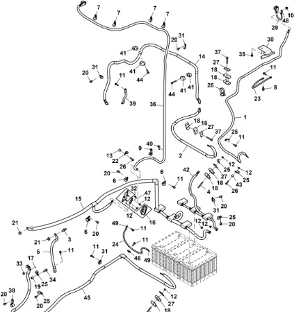 John Deere 9470RX - Przewód akumulatora RE588463 (Alternator, spręźarka, bateria, rozrusznik) - Кабелі/ Дроти в категорії Трактори: фото 1 John Deere 9470RX - Przewód akumulatora RE588463 (Alternator, spręźarka, bateria, rozrusznik) - Кабелі/ Дроти в категорії Трактори: фото 1