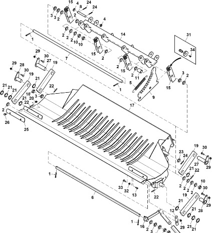 John Deere 960 - Rama DC219859 (Podbieracz) - Рама/ Шасі в категорії Прес-підбирачі рулонні: фото 1 John Deere 960 - Rama DC219859 (Podbieracz) - Рама/ Шасі в категорії Прес-підбирачі рулонні: фото 1