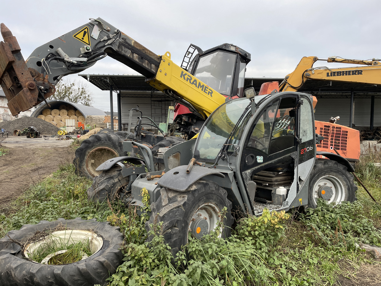 Kramer 2706 ładowarka części - kabina drzwi szyby błotniki - Двері та запчастини в категорії Сільськогосподарська техніка: фото 1 Kramer 2706 ładowarka części - kabina drzwi szyby błotniki - Двері та запчастини в категорії Сільськогосподарська техніка: фото 1
