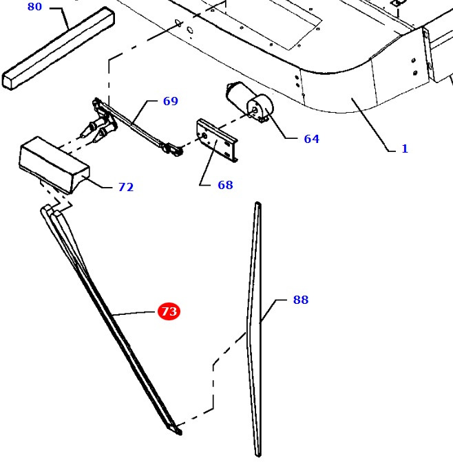 Massey Fergusson MF 30 32 - ramię wycieraczki D45080048 - Склоочисник в категорії Сільськогосподарська техніка: фото 1 Massey Fergusson MF 30 32 - ramię wycieraczki D45080048 - Склоочисник в категорії Сільськогосподарська техніка: фото 1