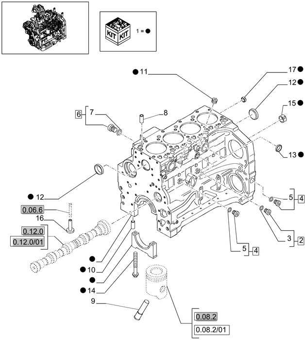 New Holland T6010 Blok cylindra 2830738 - Блок циліндрів в категорії Трактори: фото 1 New Holland T6010 Blok cylindra 2830738 - Блок циліндрів в категорії Трактори: фото 1