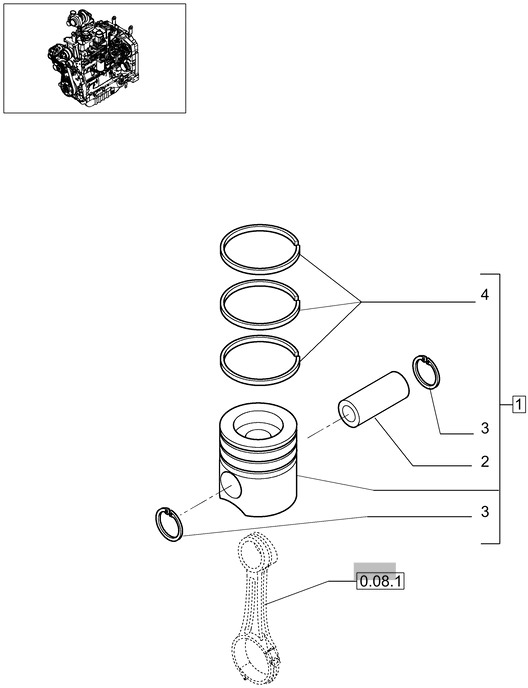New Holland T6010 Zest tlok-pierscieni 0.4mm oversize 87317252 - Поршні/ Кільця/ Втулки в категорії Трактори: фото 1 New Holland T6010 Zest tlok-pierscieni 0.4mm oversize 87317252 - Поршні/ Кільця/ Втулки в категорії Трактори: фото 1