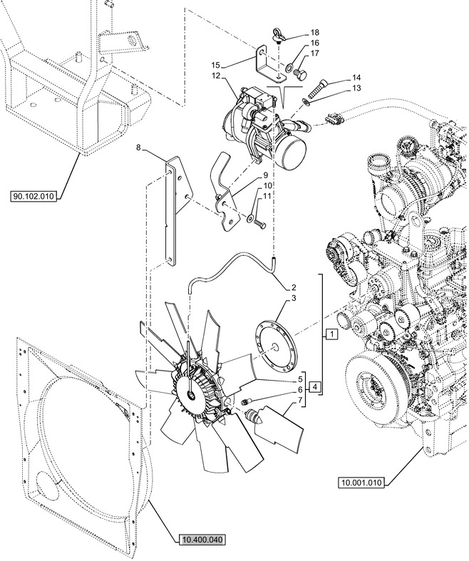 New Holland T6070 Wentylator 9 blades, 620mm od, cw rotation 47569433 - Вентилятор в категорії Трактори: фото 1 New Holland T6070 Wentylator 9 blades, 620mm od, cw rotation 47569433 - Вентилятор в категорії Трактори: фото 1