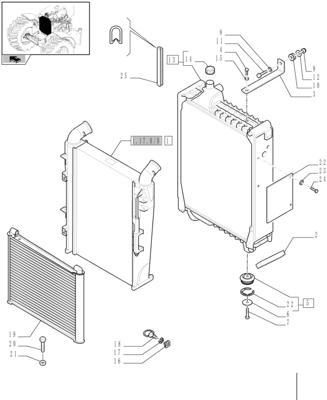 New Holland T6090 Chlodnica posrednia 84214439 - Інтеркулер в категорії Трактори: фото 1 New Holland T6090 Chlodnica posrednia 84214439 - Інтеркулер в категорії Трактори: фото 1