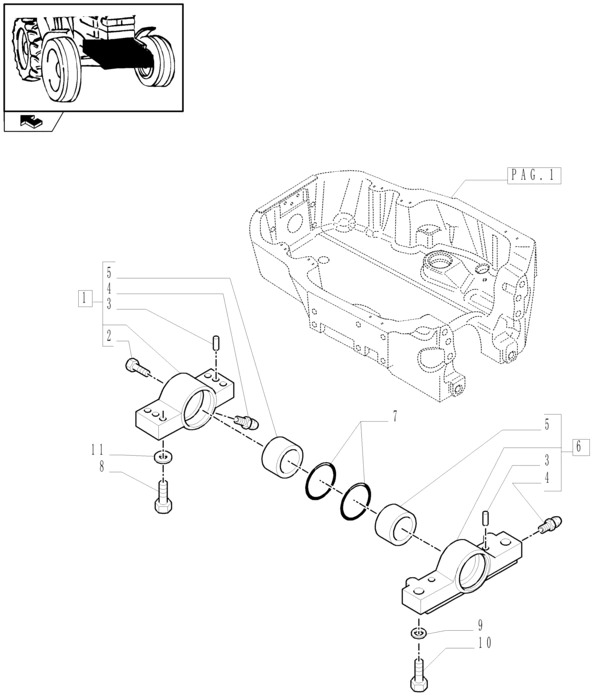 New Holland T6090 Czop zawieszenia obr 87729088 - Підвіска в категорії Трактори: фото 1 New Holland T6090 Czop zawieszenia obr 87729088 - Підвіска в категорії Трактори: фото 1