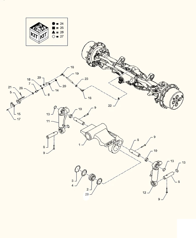 New Holland T6090 T6070 Sworzeń 87406468 - Підвіска в категорії Трактори: фото 1 New Holland T6090 T6070 Sworzeń 87406468 - Підвіска в категорії Трактори: фото 1