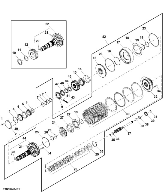 R555132 John Deere 8345R - Bieg - Коробка передач та запчастини в категорії Сільськогосподарська техніка: фото 1 R555132 John Deere 8345R - Bieg - Коробка передач та запчастини в категорії Сільськогосподарська техніка: фото 1