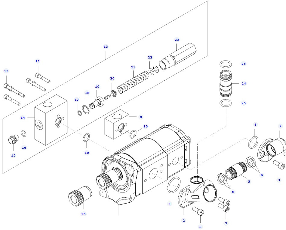 Valtra N141 - pompa hydrauliczna V63357500 - Гідронасос в категорії Сільськогосподарська техніка: фото 1 Valtra N141 - pompa hydrauliczna V63357500 - Гідронасос в категорії Сільськогосподарська техніка: фото 1
