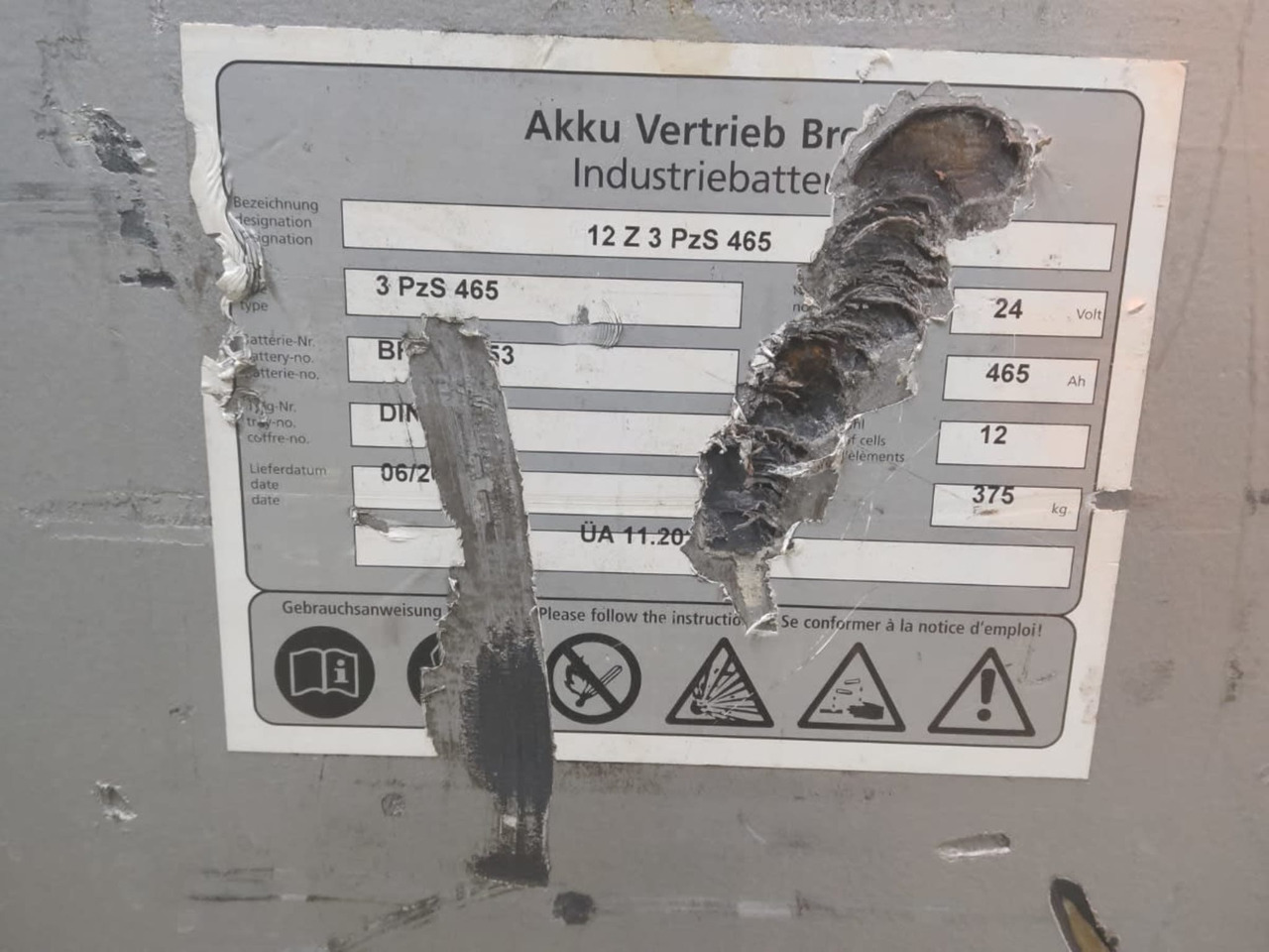 AVB 24V 465Ah - Аккумулятор в категорії Вантажно-розвантажувальна техніка: фото 4 AVB 24V 465Ah - Аккумулятор в категорії Вантажно-розвантажувальна техніка: фото 4