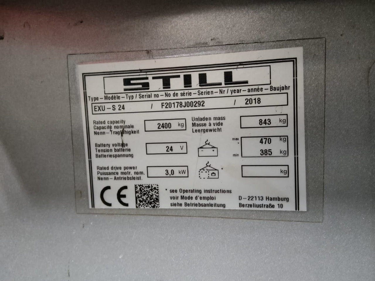 STILL EXU-S24/TK/2400 mm - Візок: фото 2 STILL EXU-S24/TK/2400 mm - Візок: фото 2