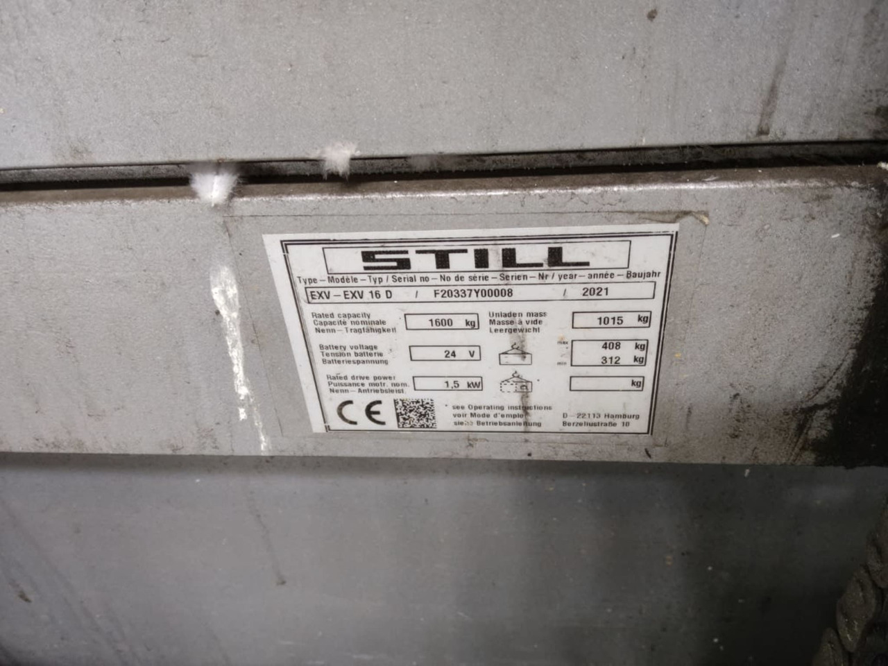 STILL EXV16D/LiIon - Штабелер: фото 5 STILL EXV16D/LiIon - Штабелер: фото 5