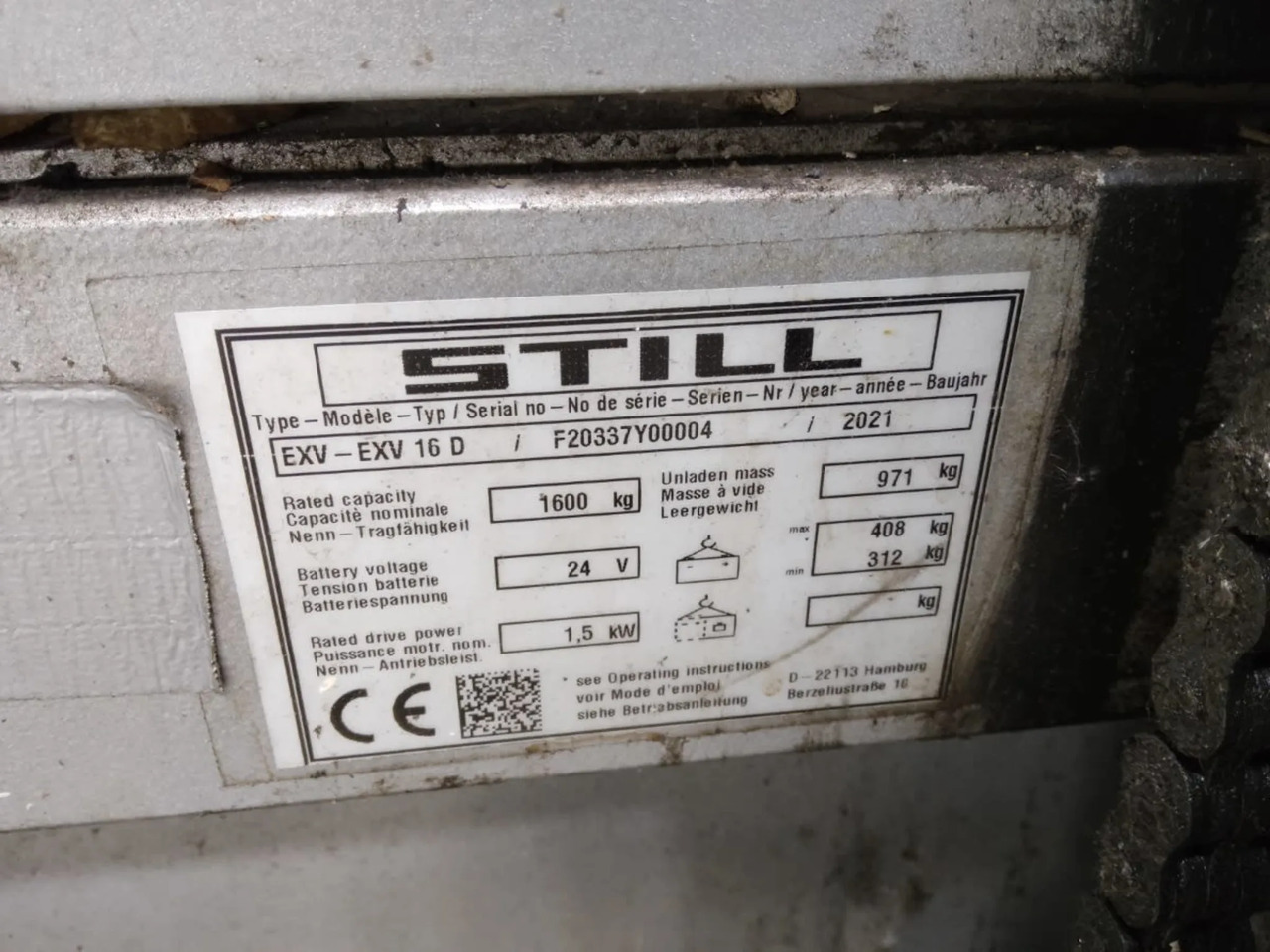 STILL EXV16D/LiIon - Штабелер: фото 5 STILL EXV16D/LiIon - Штабелер: фото 5