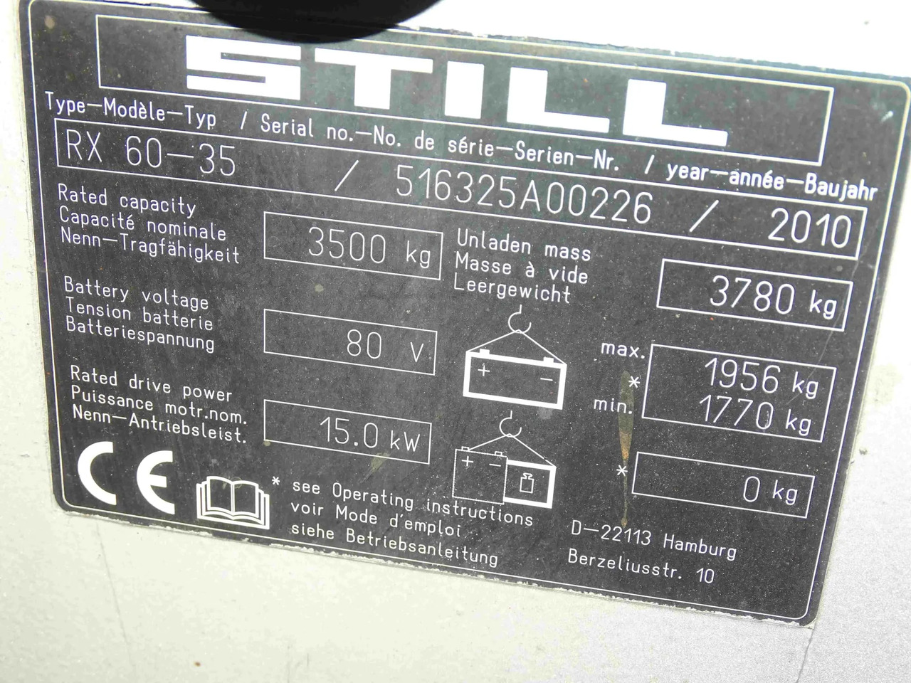 STILL RX60-35 - Електронавантажувач: фото 5 STILL RX60-35 - Електронавантажувач: фото 5