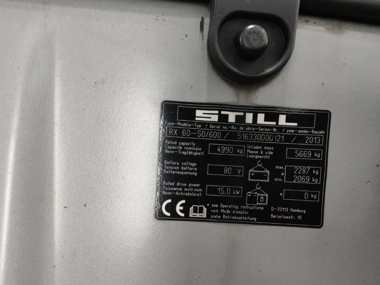 STILL RX60-50/600 - Електронавантажувач: фото 5 STILL RX60-50/600 - Електронавантажувач: фото 5