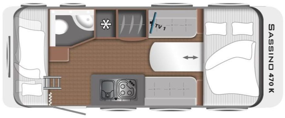 LMC Sassino 470 K 1500kg, Vorzelt, Mover, City - Причіп дача: фото 2 LMC Sassino 470 K 1500kg, Vorzelt, Mover, City - Причіп дача: фото 2