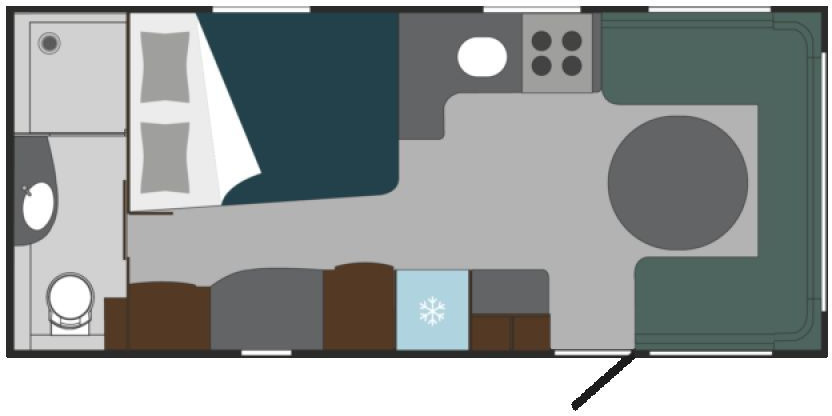 Polar Blueline 590 BFW WINTERFEST MODELL 2025 - Причіп дача: фото 2 Polar Blueline 590 BFW WINTERFEST MODELL 2025 - Причіп дача: фото 2