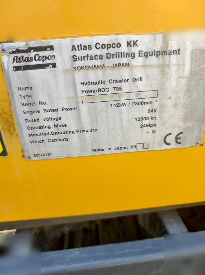 2012 ATLAS COPCO T35 - Бурова установка: фото 5 2012 ATLAS COPCO T35 - Бурова установка: фото 5