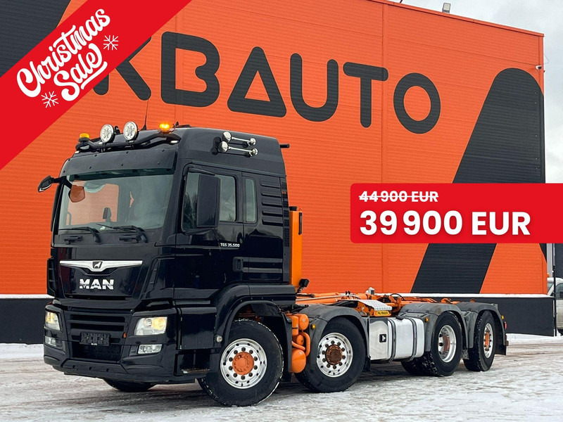 MAN TGS 35.500 8x4H*6 PALFINGER T 20 ton / L=5700 mm / HYDRODRIVE - Гаковий мультиліфт вантажівка: фото 1 MAN TGS 35.500 8x4H*6 PALFINGER T 20 ton / L=5700 mm / HYDRODRIVE - Гаковий мультиліфт вантажівка: фото 1